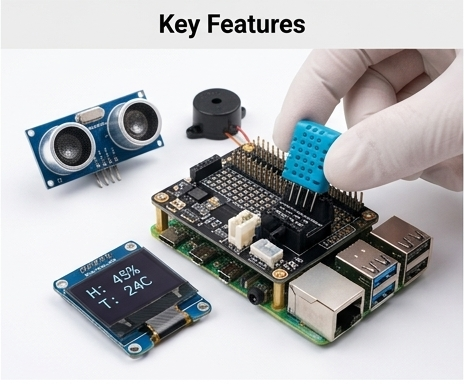 Crowtell Raspberry Pi connected to modules